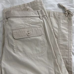 White House Black Market khaki capris